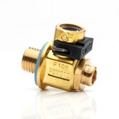 F101S: Short Nipple Oil Drain Valve with 1/2-20 UNF